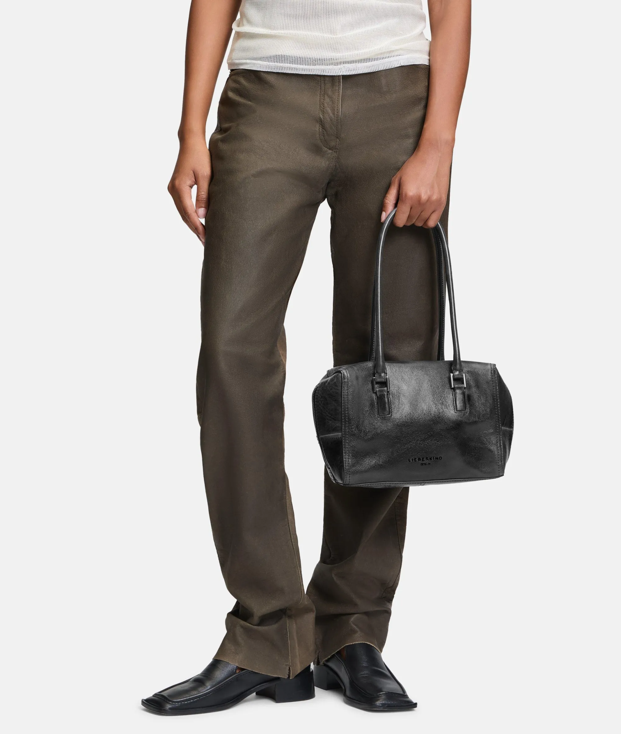 Discount LIEBESKIND BERLIN Kayla Satchel S graphit