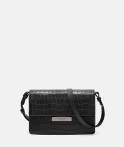 New LIEBESKIND BERLIN  Kroko Alex Crossbody M schwarz