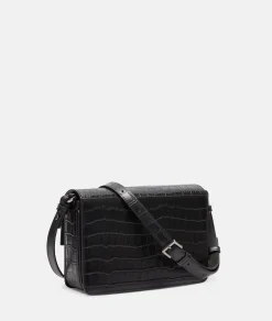 New LIEBESKIND BERLIN  Kroko Alex Crossbody M schwarz