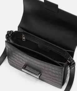 New LIEBESKIND BERLIN  Kroko Alex Crossbody M schwarz