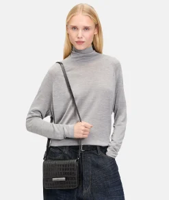New LIEBESKIND BERLIN  Kroko Alex Crossbody S schwarz