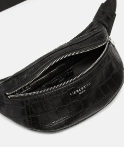 Hot LIEBESKIND BERLIN Kroko Chudy Belt-Bag S schwarz