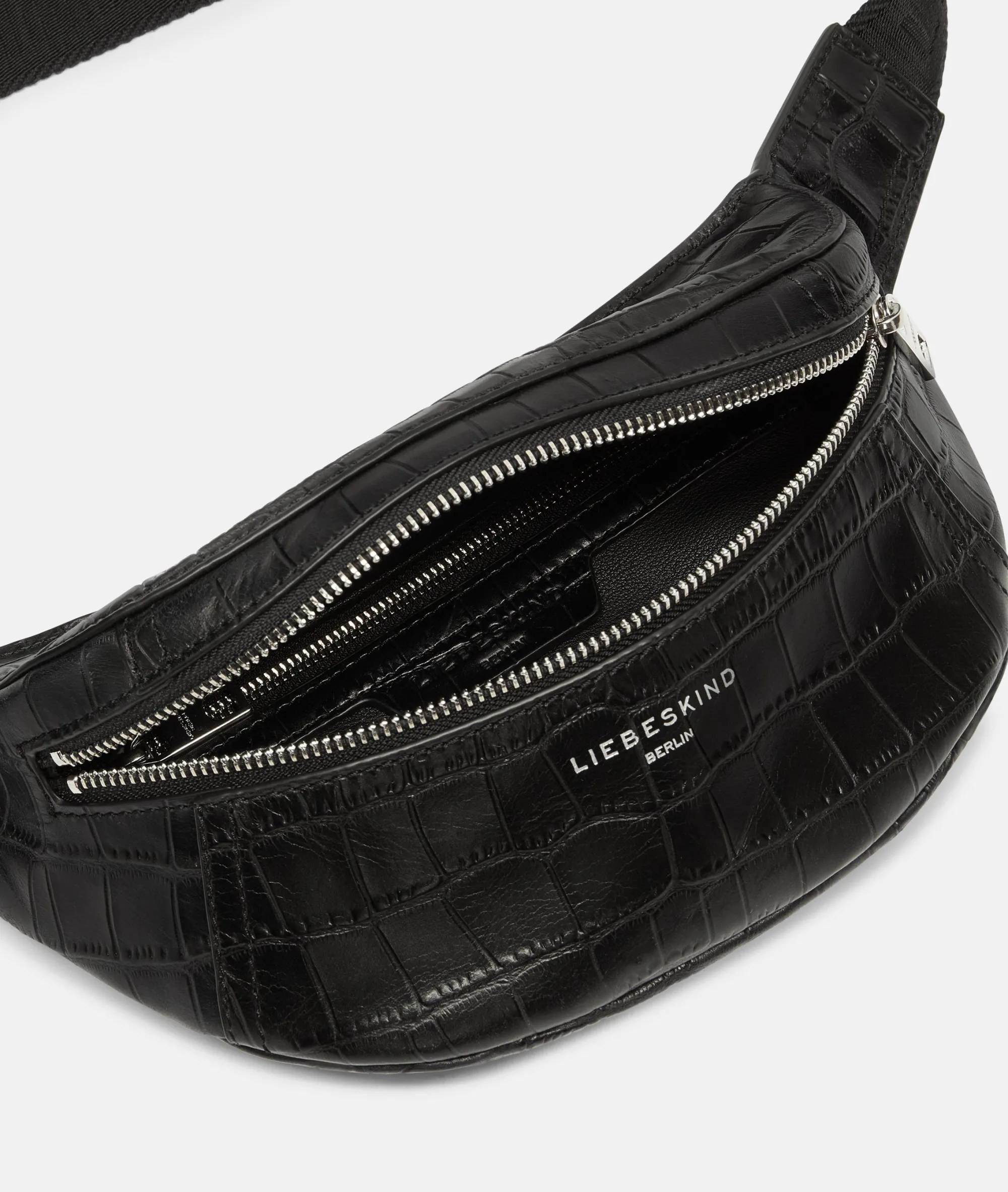 Hot LIEBESKIND BERLIN Kroko Chudy Belt-Bag S schwarz