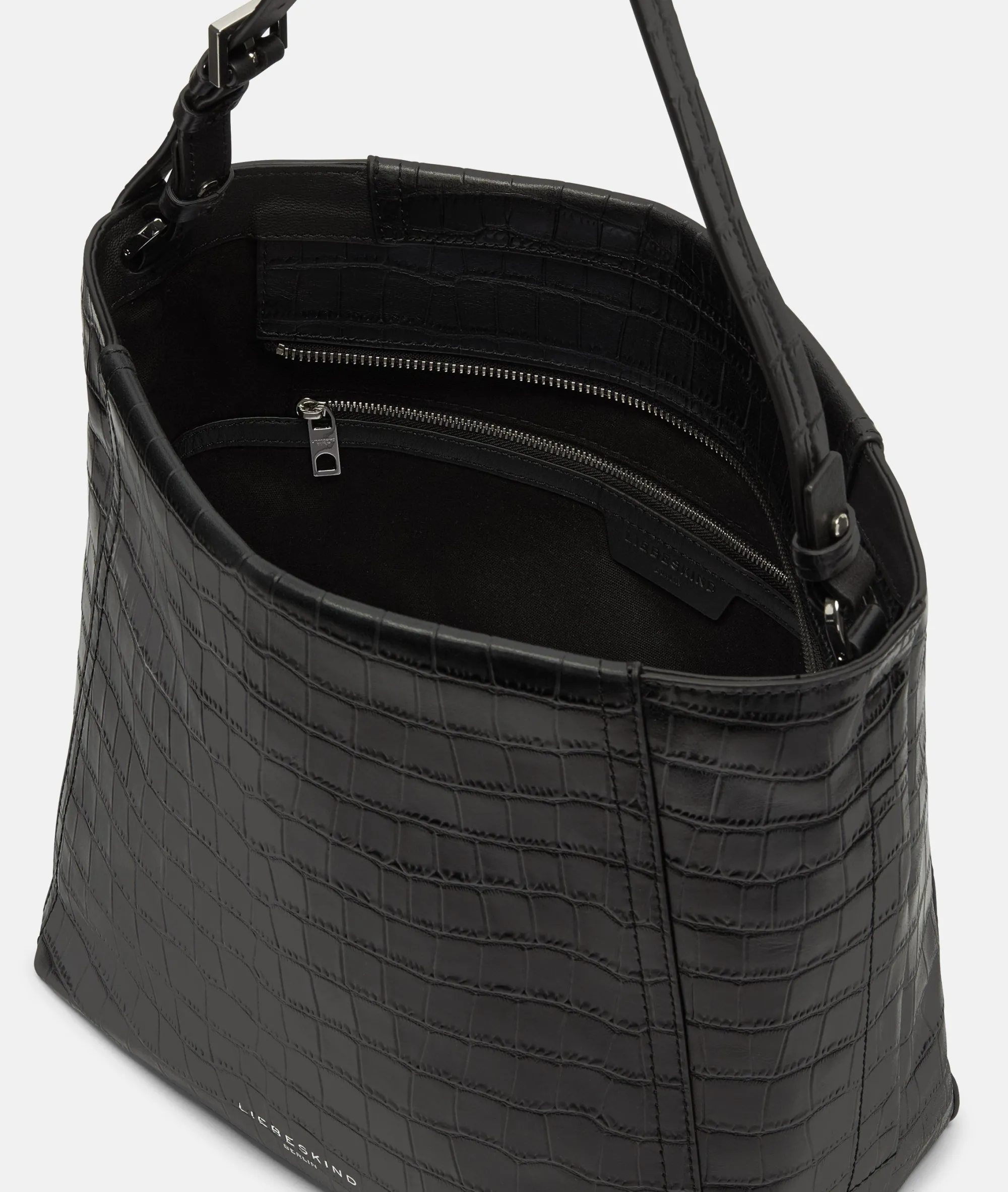 Outlet LIEBESKIND BERLIN Kroko Chudy Hobo M schwarz