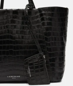 New LIEBESKIND BERLIN  Kroko Chudy Shopper  L schwarz