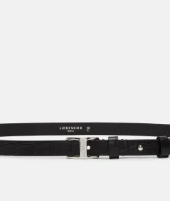 Hot LIEBESKIND BERLIN  Kroko Lora Belt schwarz