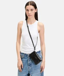 LIEBESKIND BERLIN  Kroko Lora Pouch schwarz