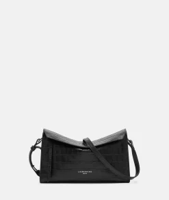 Hot LIEBESKIND BERLIN  Kroko Lora Shoulder-Bag S schwarz