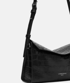 Hot LIEBESKIND BERLIN  Kroko Lora Shoulder-Bag S schwarz