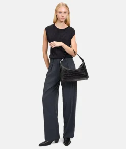 New LIEBESKIND BERLIN  Kroko Lou Hobo M schwarz