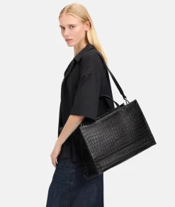 Best LIEBESKIND BERLIN  Kroko Lou Satchel L schwarz
