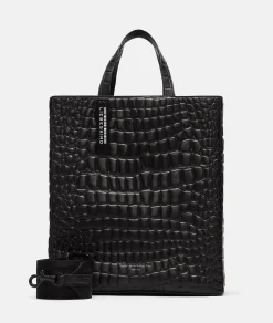 Outlet LIEBESKIND BERLIN  Kroko Paper Bag Tote M schwarz