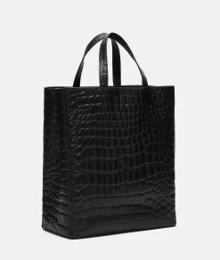 Outlet LIEBESKIND BERLIN  Kroko Paper Bag Tote M schwarz