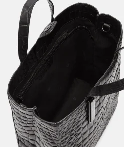 Outlet LIEBESKIND BERLIN  Kroko Paper Bag Tote M schwarz
