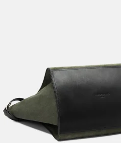 New LIEBESKIND BERLIN  Lora Satchel  L olivgrün