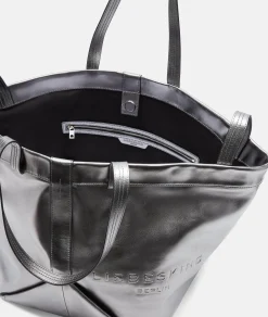 LIEBESKIND BERLIN  Metallic Elvira Shopper L silber