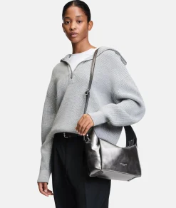 New LIEBESKIND BERLIN  Metallic Lou Hobo S silber