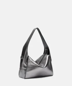 New LIEBESKIND BERLIN  Metallic Lou Hobo S silber