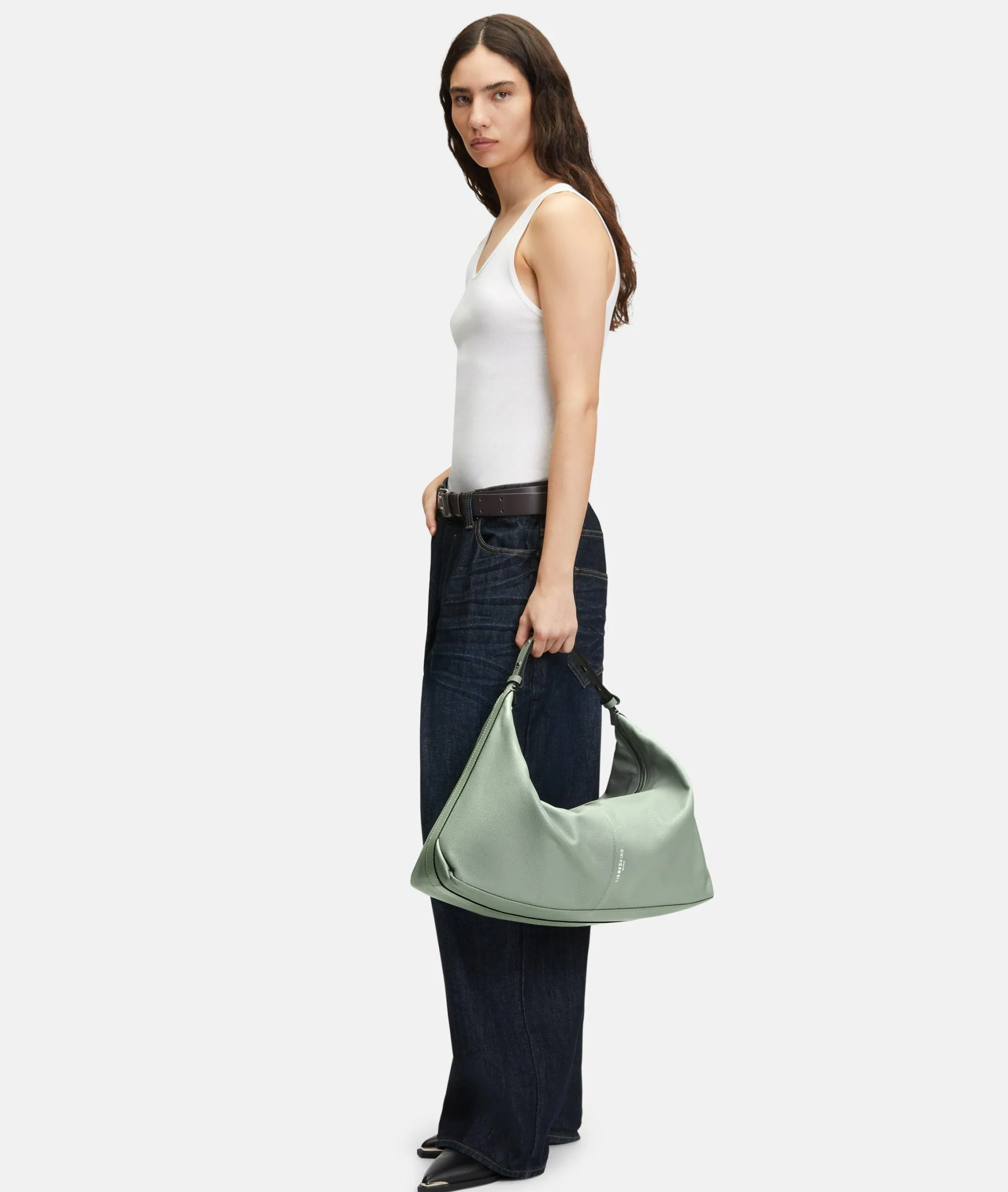 Clearance LIEBESKIND BERLIN Paris Hobo L salbeigrün