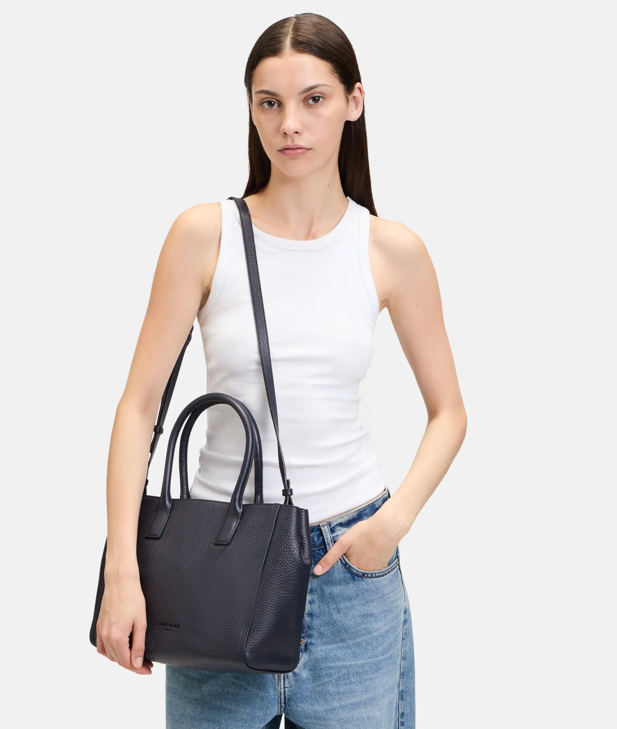 Best LIEBESKIND BERLIN Shopper Crossbody M navy