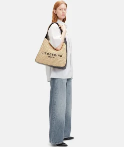 Discount LIEBESKIND BERLIN  Straw Hobo L sandstein